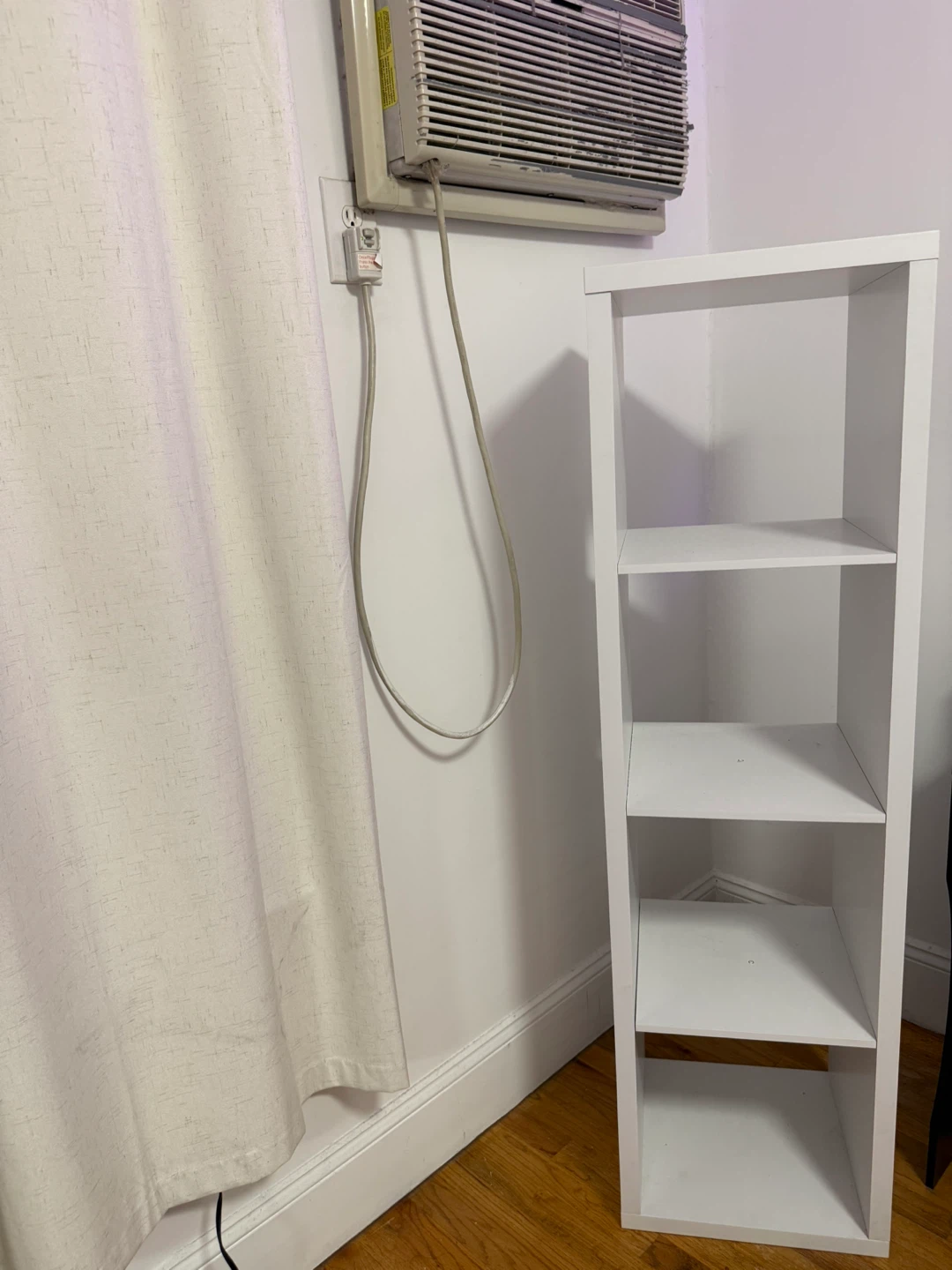 White 4-Shelf Storage Unit - photo 2