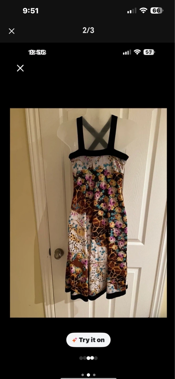 Women's Halterneck Patterned Dress - photo 2