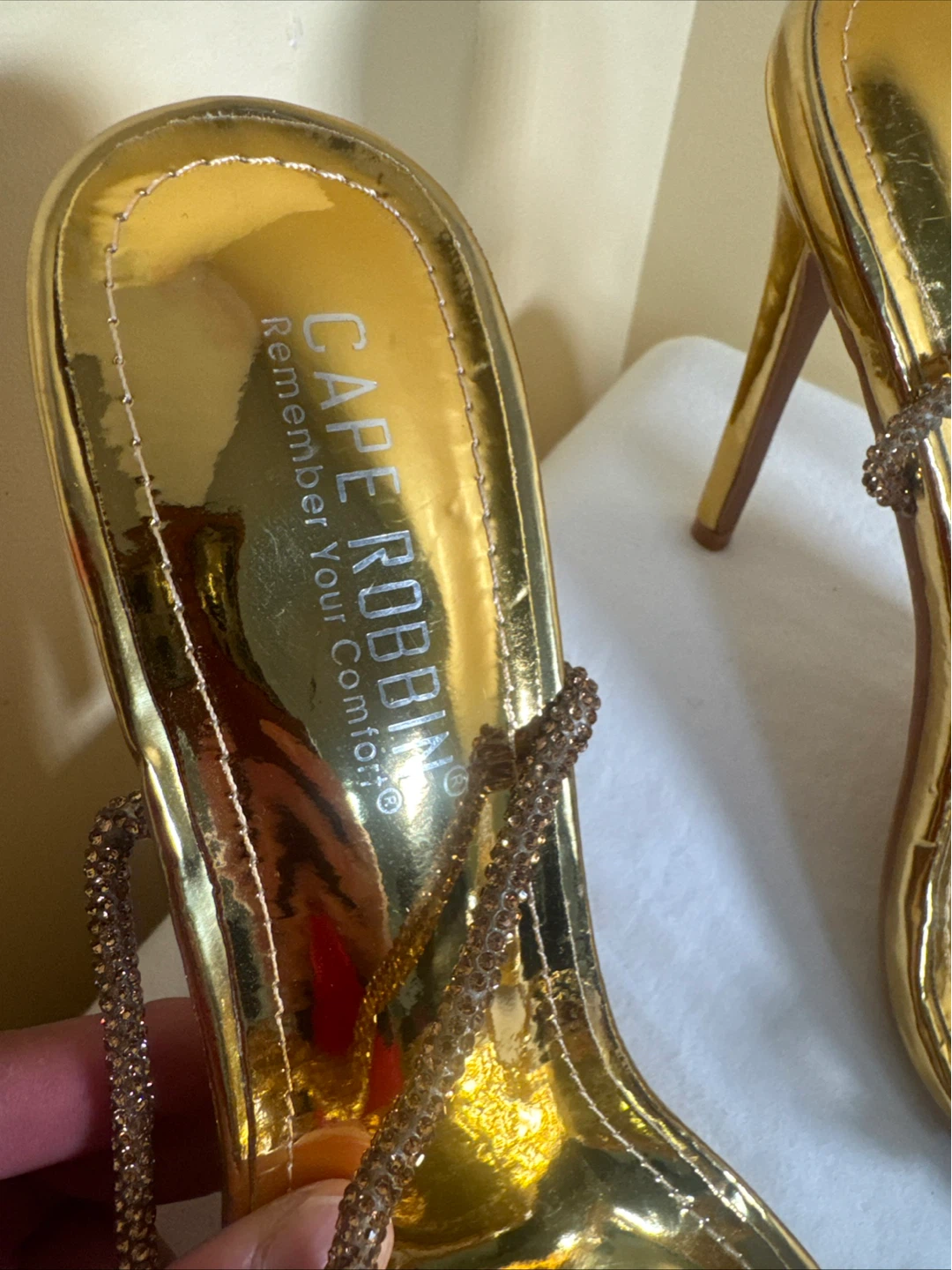 Cape Robbin Gold Strappy Heels - photo 4