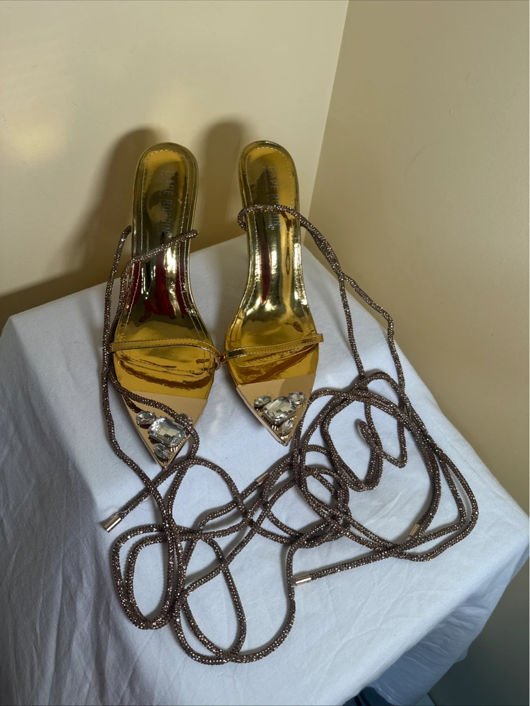 Cape Robbin Gold Strappy Heels - photo 2