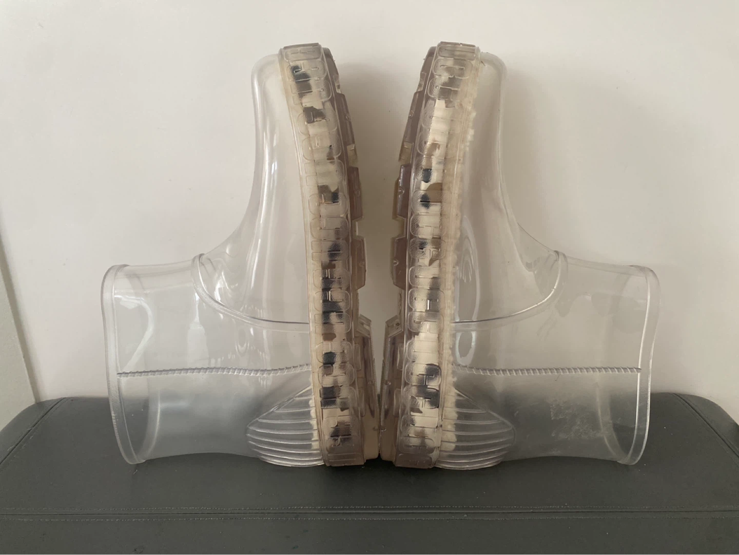 UGG Waterproof Clear Rain Boots with Fuzzy Lining - photo 5