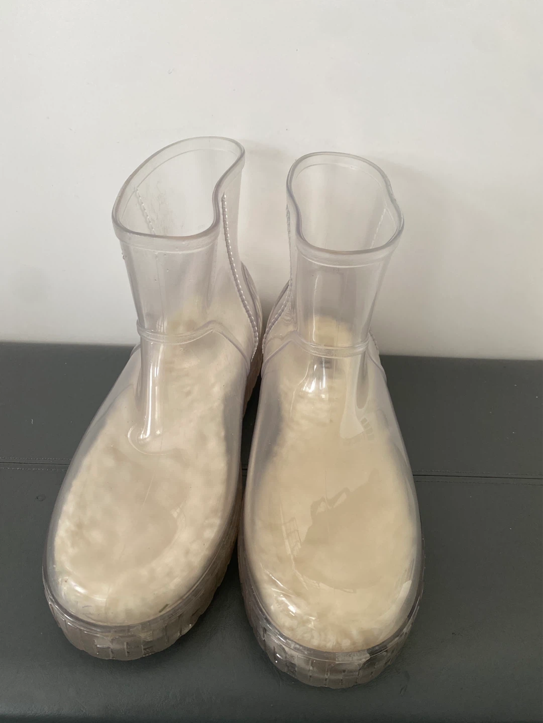 UGG Waterproof Clear Rain Boots with Fuzzy Lining - photo 3