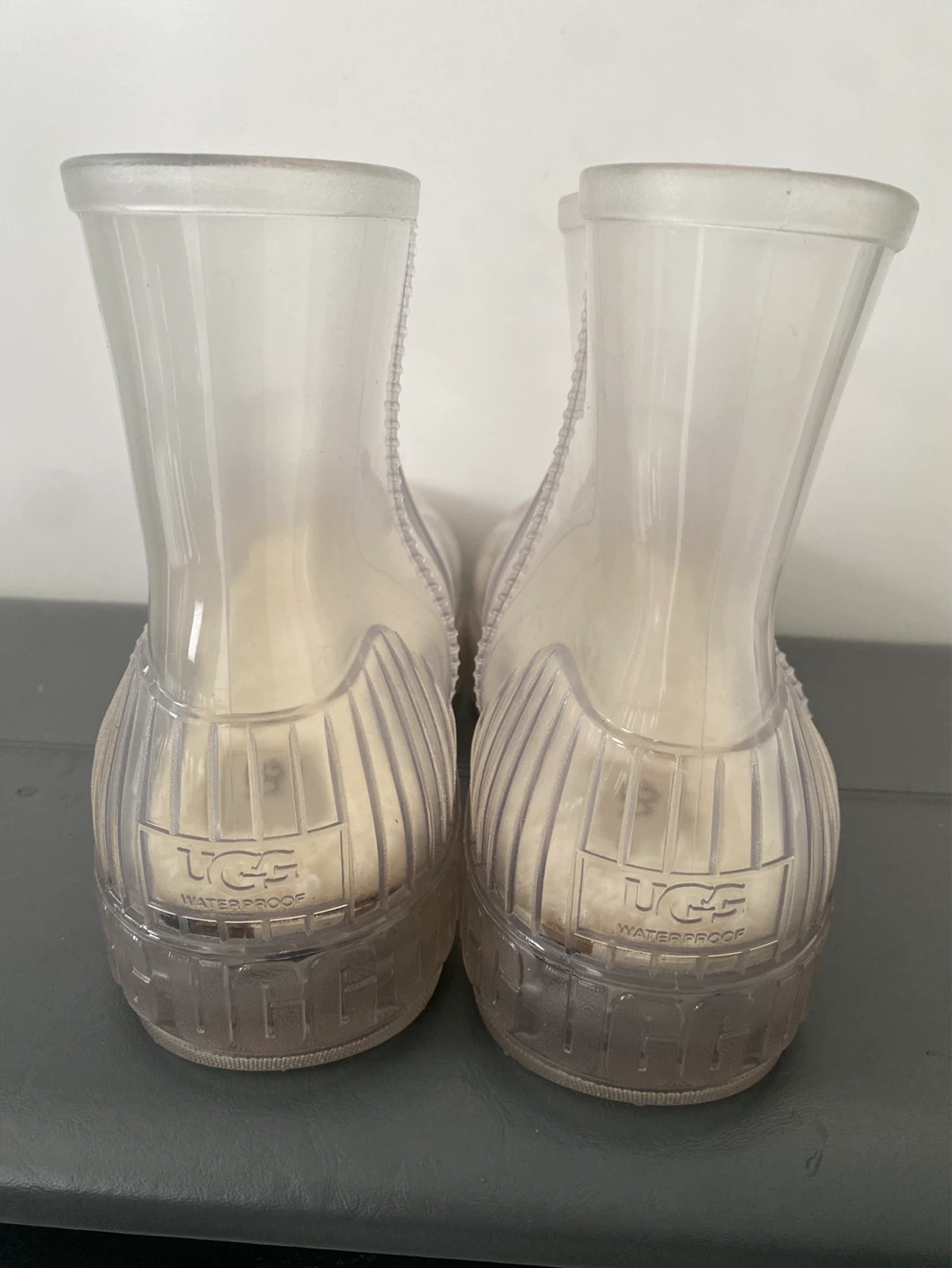 UGG Waterproof Clear Rain Boots with Fuzzy Lining - photo 4