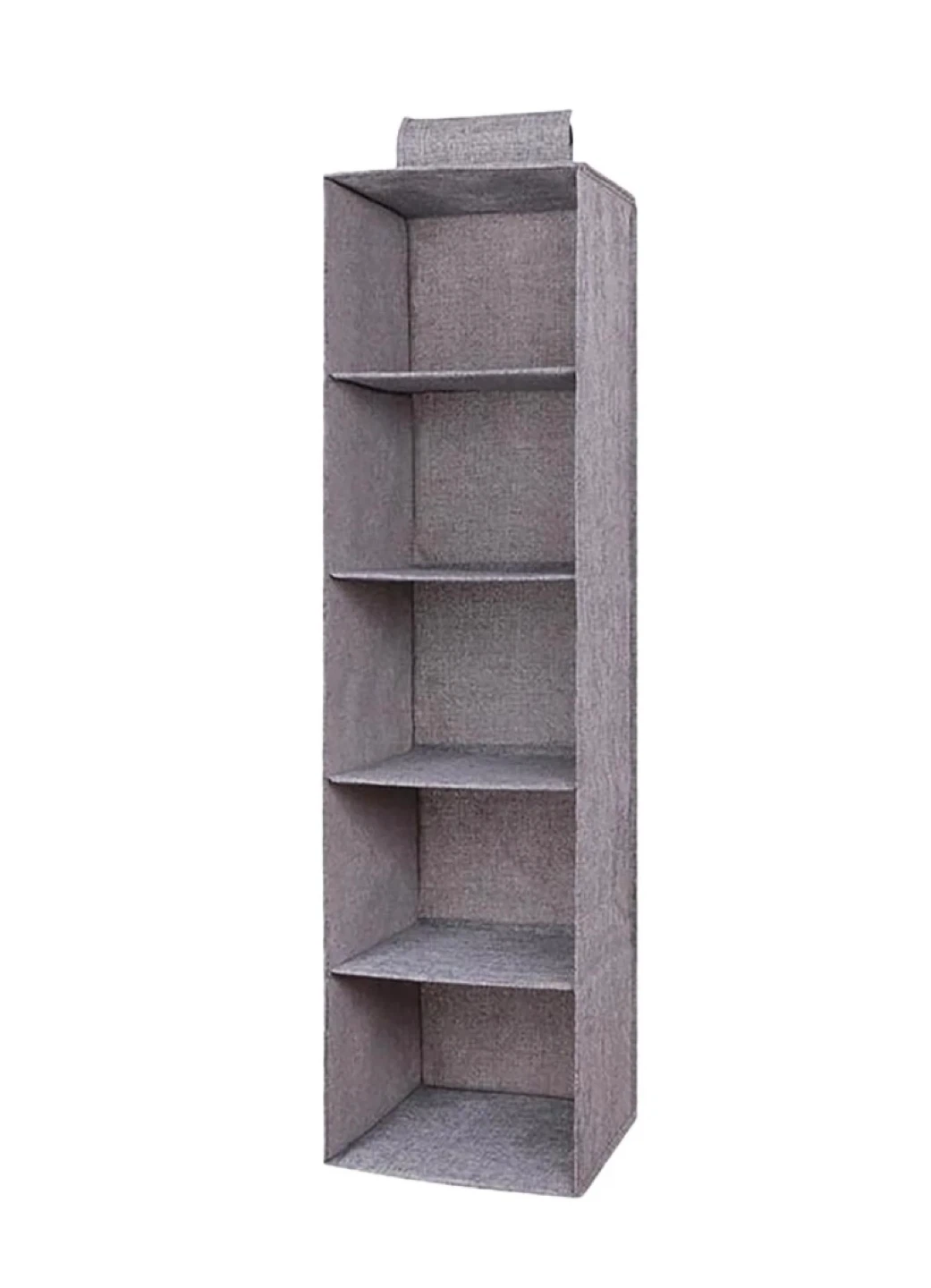 2 pieces of Grey 5-Shelf Hanging Closet Organizer