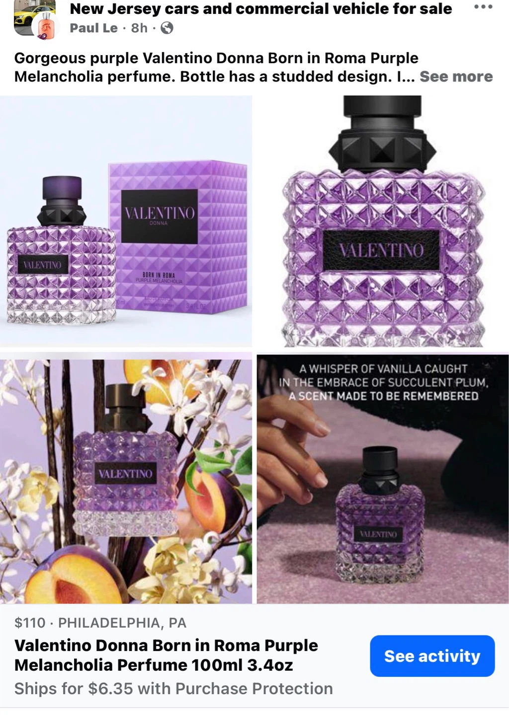 https://akperfume.store/👈 Valentino Dona born in Roma purple - photo 5