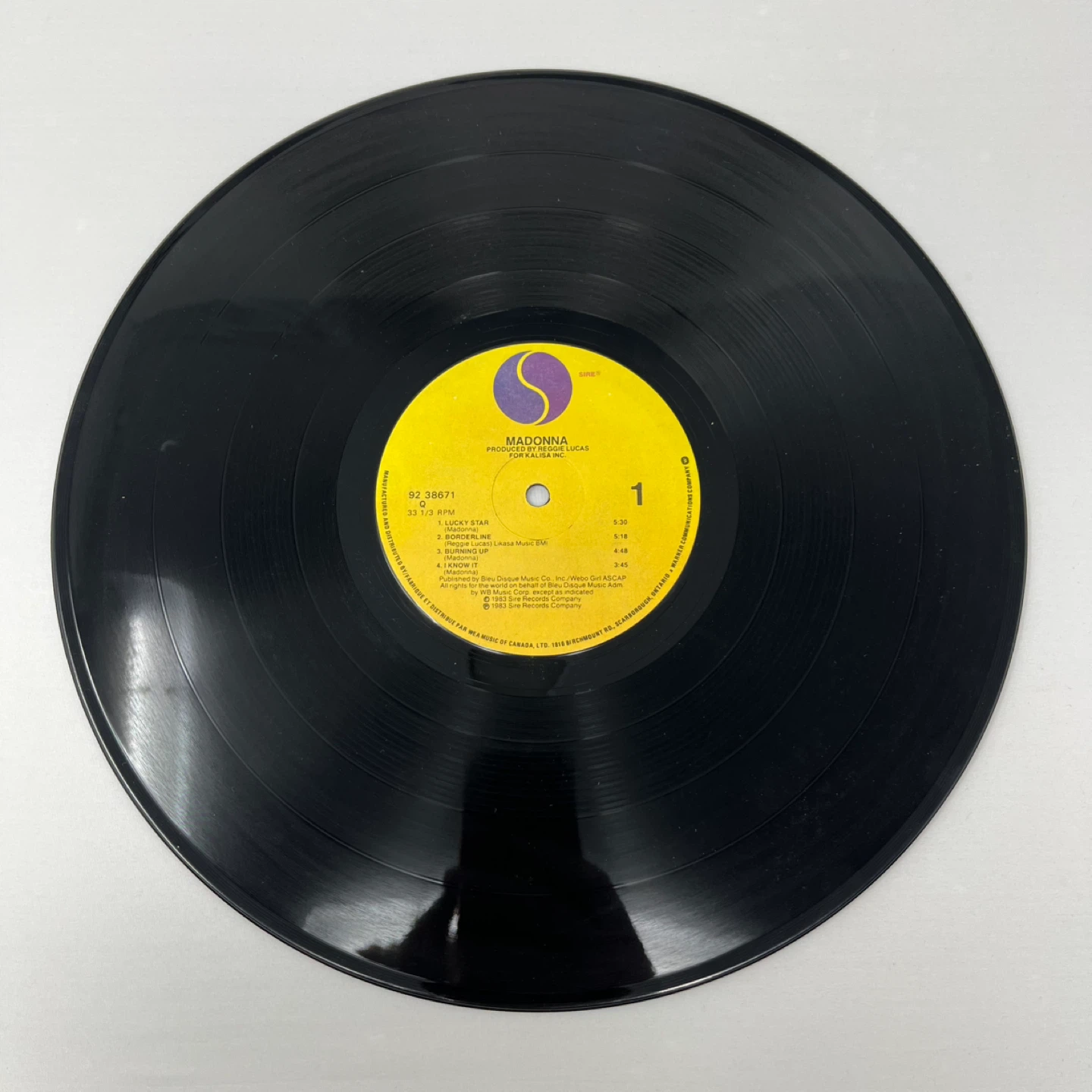 Madonna Self-Titled Vinyl Record - photo 5