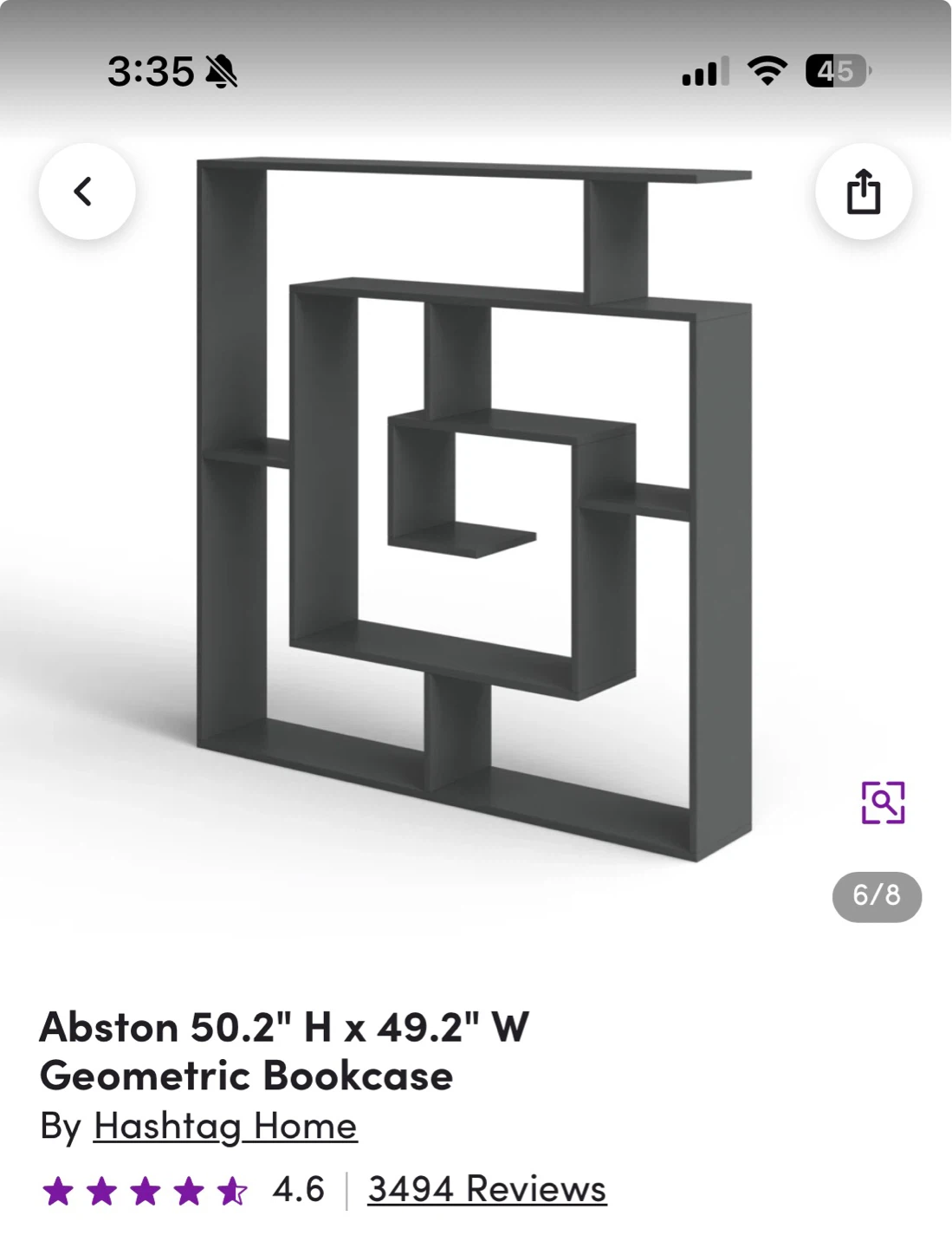 Geometric Bookcase/ Divider