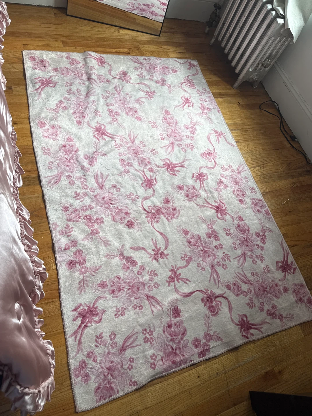 Pink Floral Rug