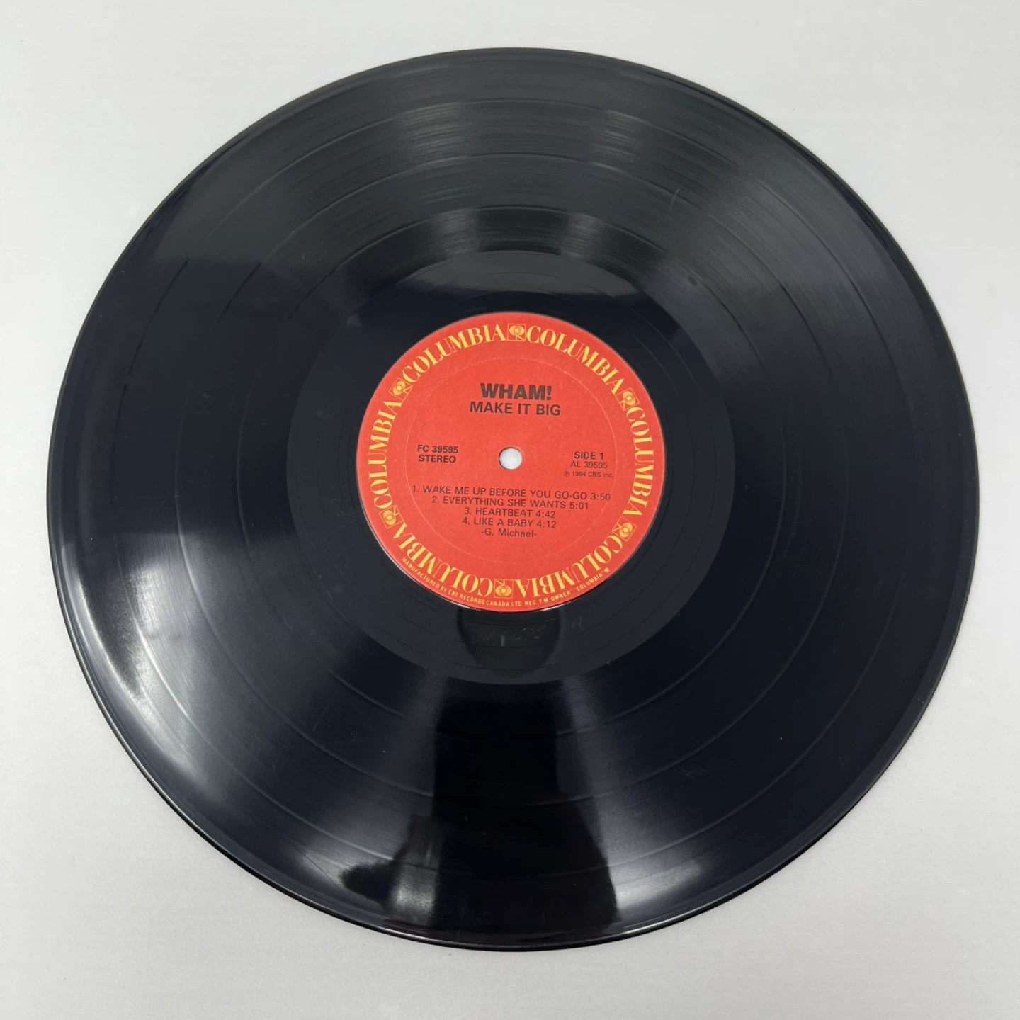 WHAM! Make It Big Vinyl Record - photo 5