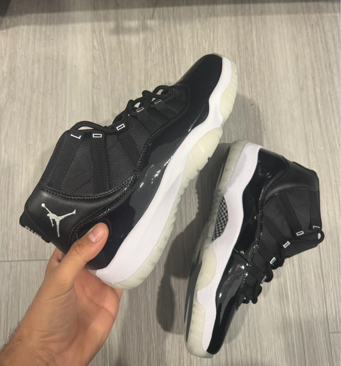 Air Jordan 11 "Blackout" Sneakers size 12