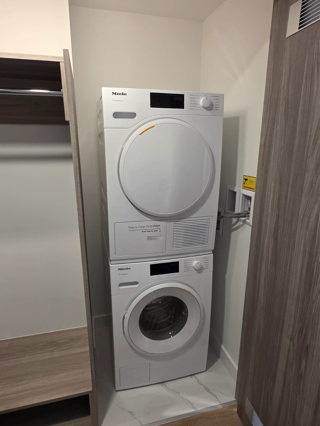 Miele W1 Excellence Washing Machine and T1 Excellence Dryer Set