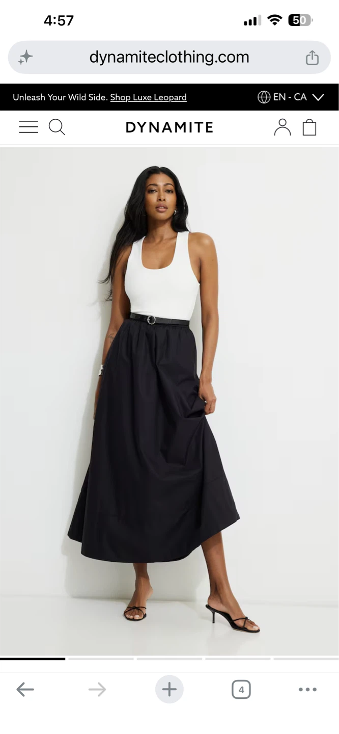 Dynamite Clothing Black Midi Skirt - photo 2