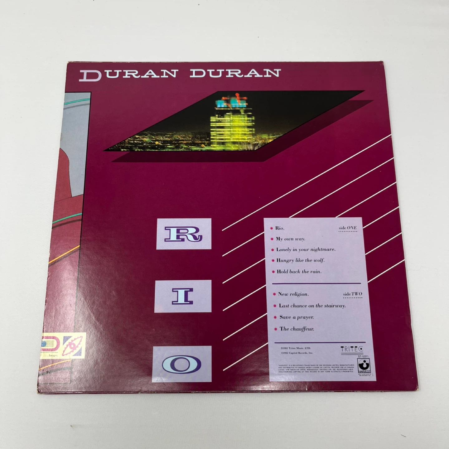 Duran Duran Rio Vinyl Record Album - photo 2