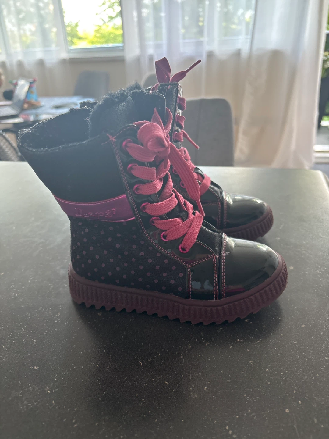 LUMBERJACK Girls Boots Size 29 Black Pink - photo 2