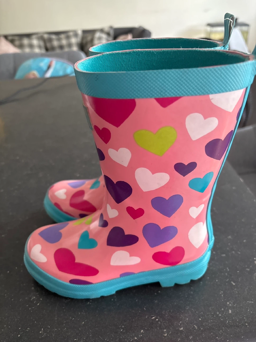 Hatley Pink Heart Rain Boots - photo 2