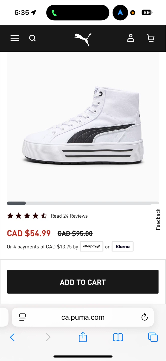 Puma White High Top Sneakers Brand New - photo 2