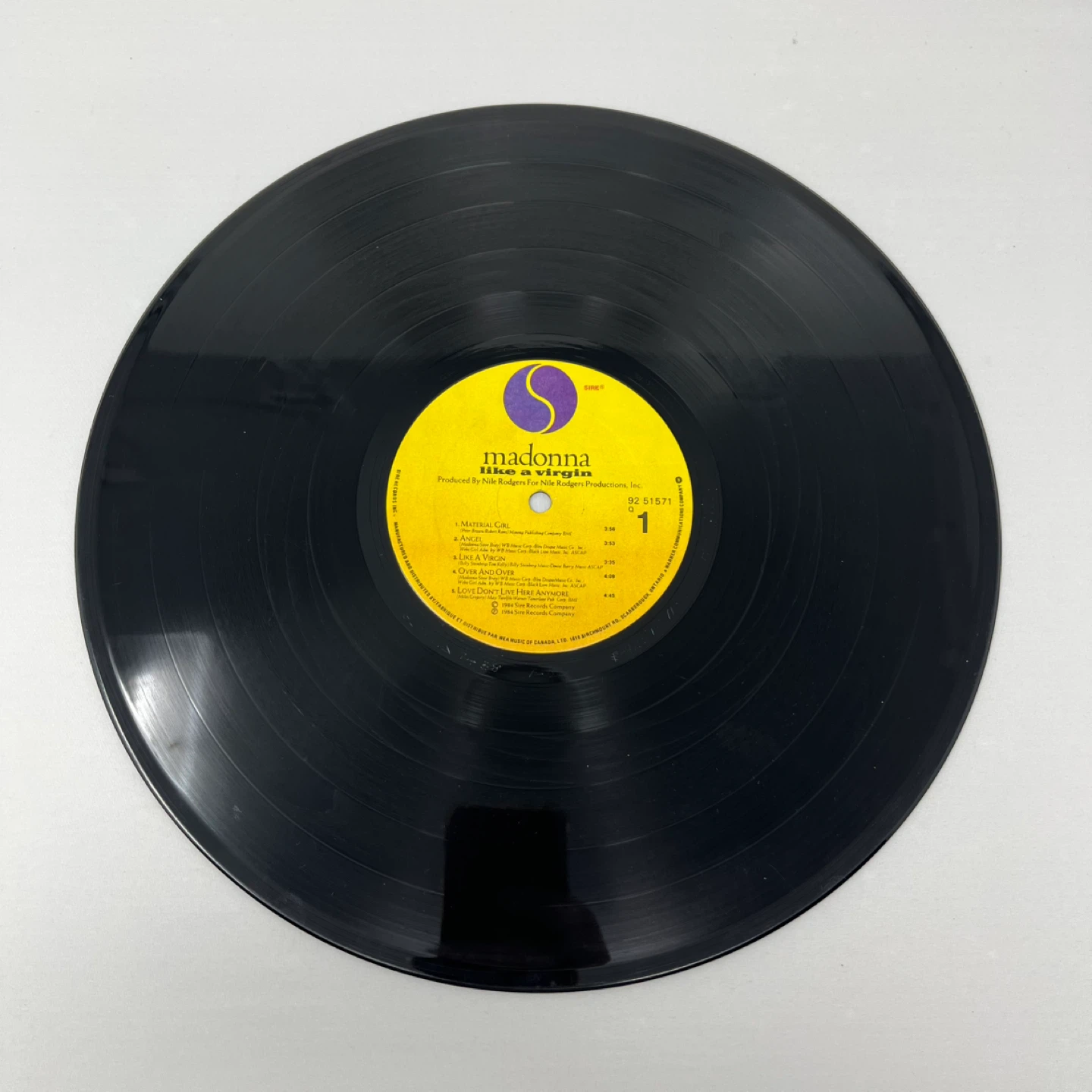 Madonna Like a Virgin Vinyl Record - photo 5