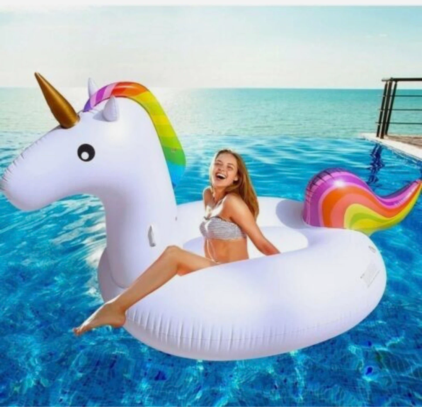 Giant Inflatable Unicorn Pool Float - photo 2