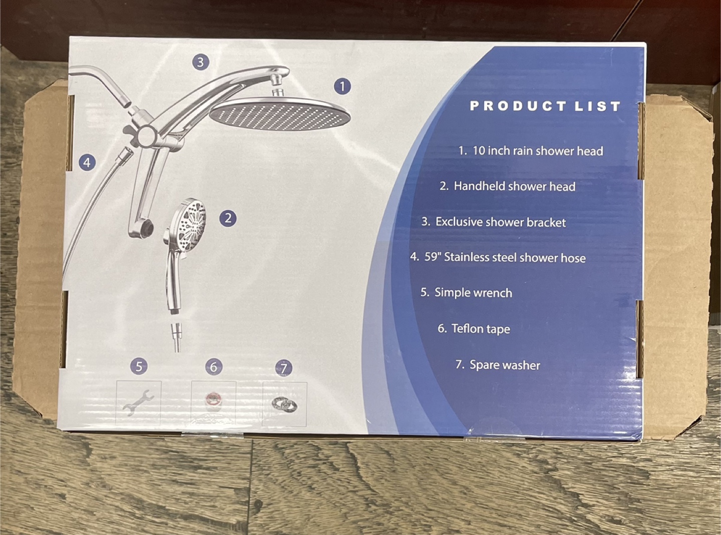 Razime Rain Shower Head Combo with Handheld Shower - photo 2