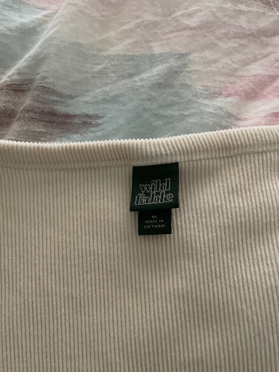 Wild Fable Cream Ribbed Long Sleeve Top - photo 2