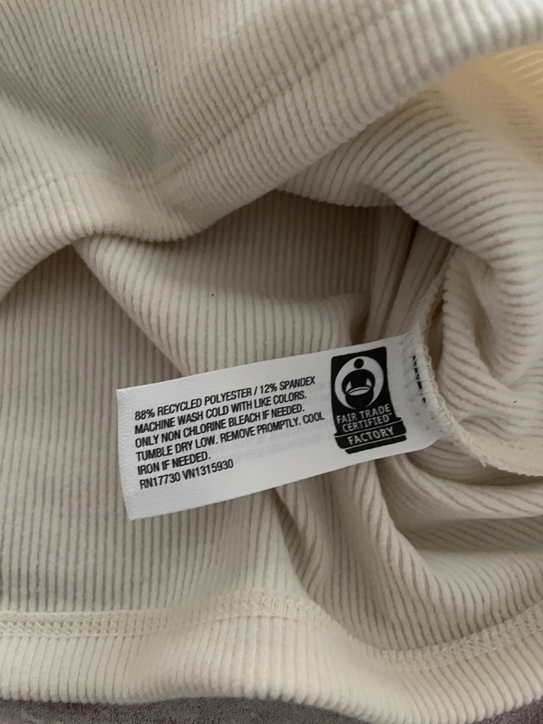 Wild Fable Cream Ribbed Long Sleeve Top - photo 4