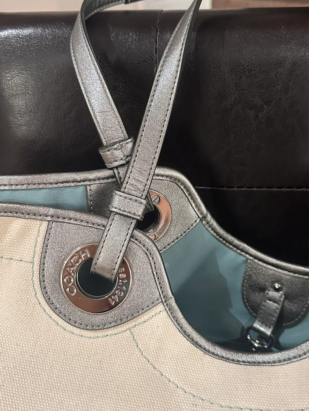 Coach Canvas Tote Bag - photo 3