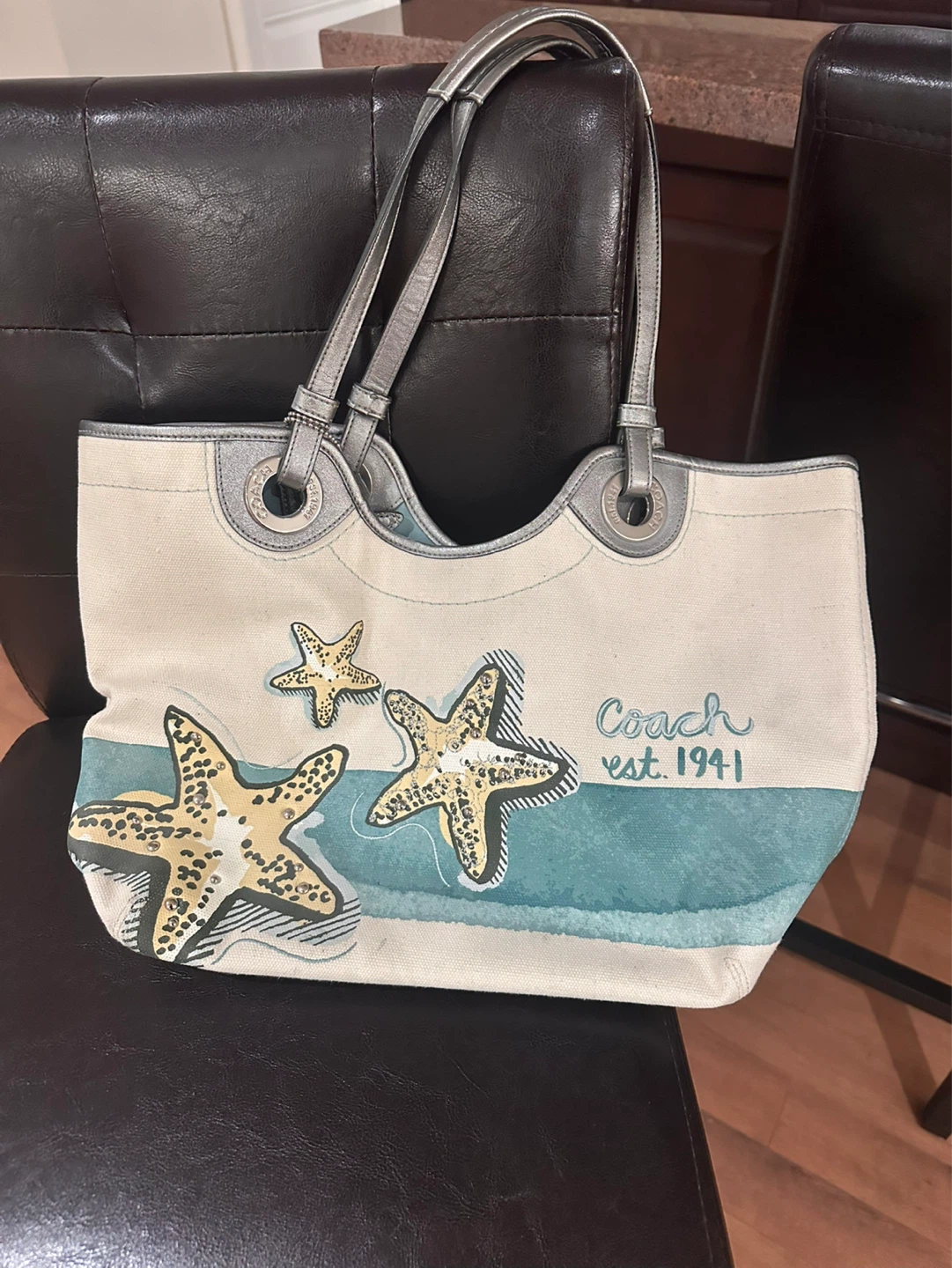 Coach Canvas Tote Bag