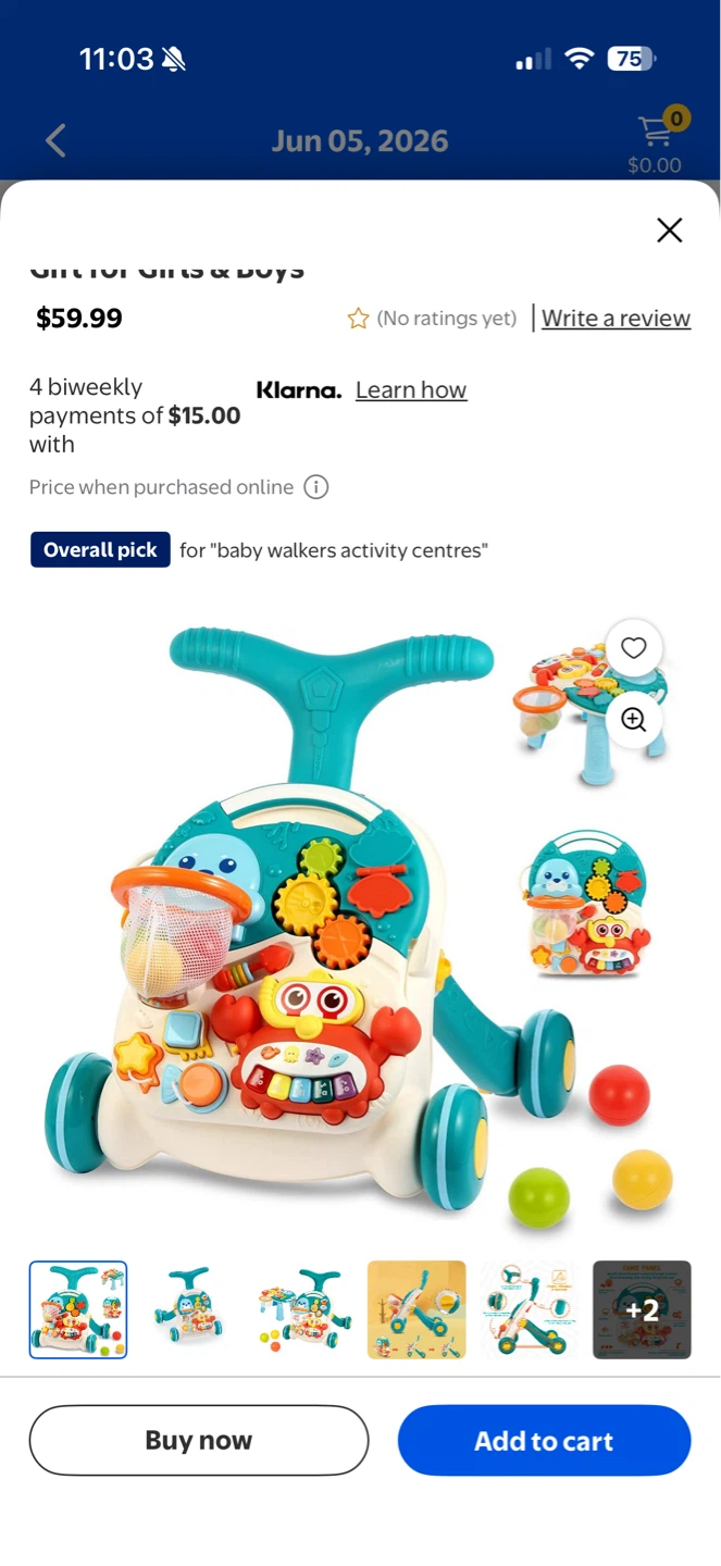 HUANGER 2-in-1 Walker & Active Table