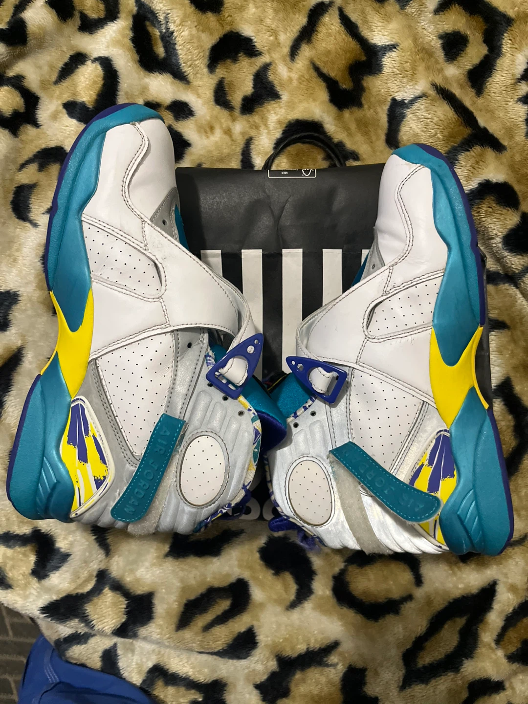 Air Jordan 8 Retro White Aqua Men's Size 9 - photo 5