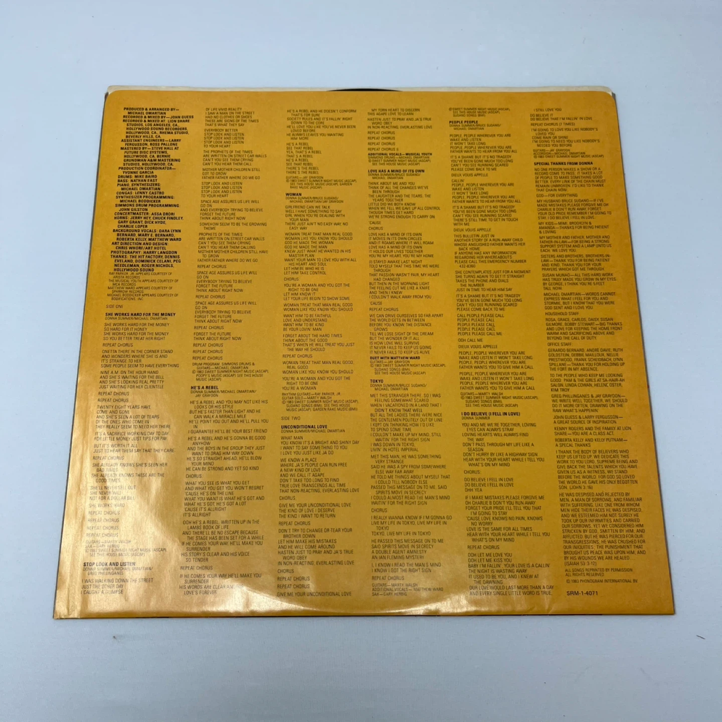Donna Summer She Works Hard For The Money Vinyl Record - photo 4