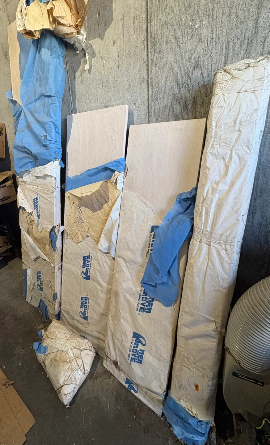 Queen size Murphy Bed Frame and cabinet