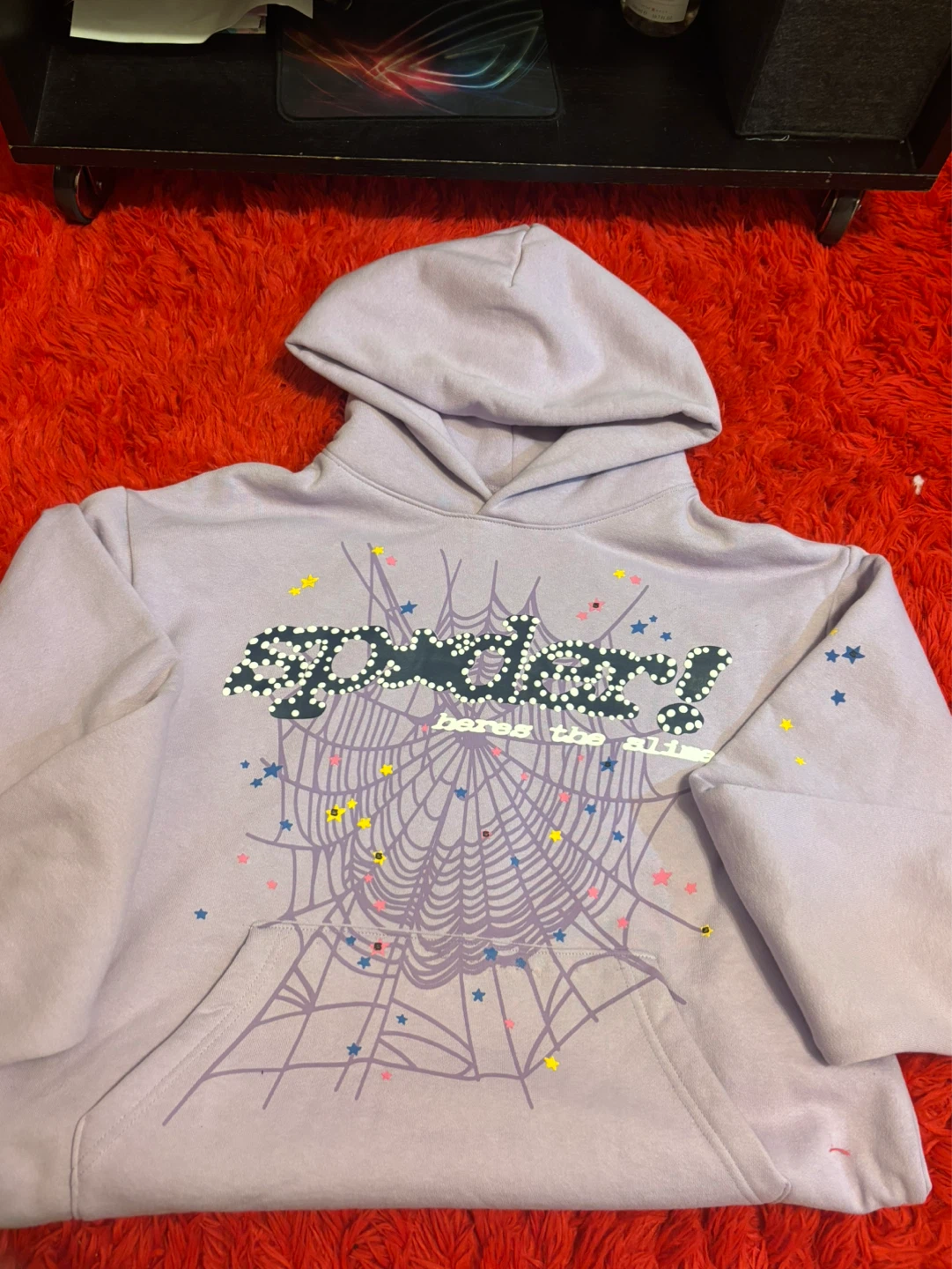 Spider Hoodie Lilac Purple - photo 3