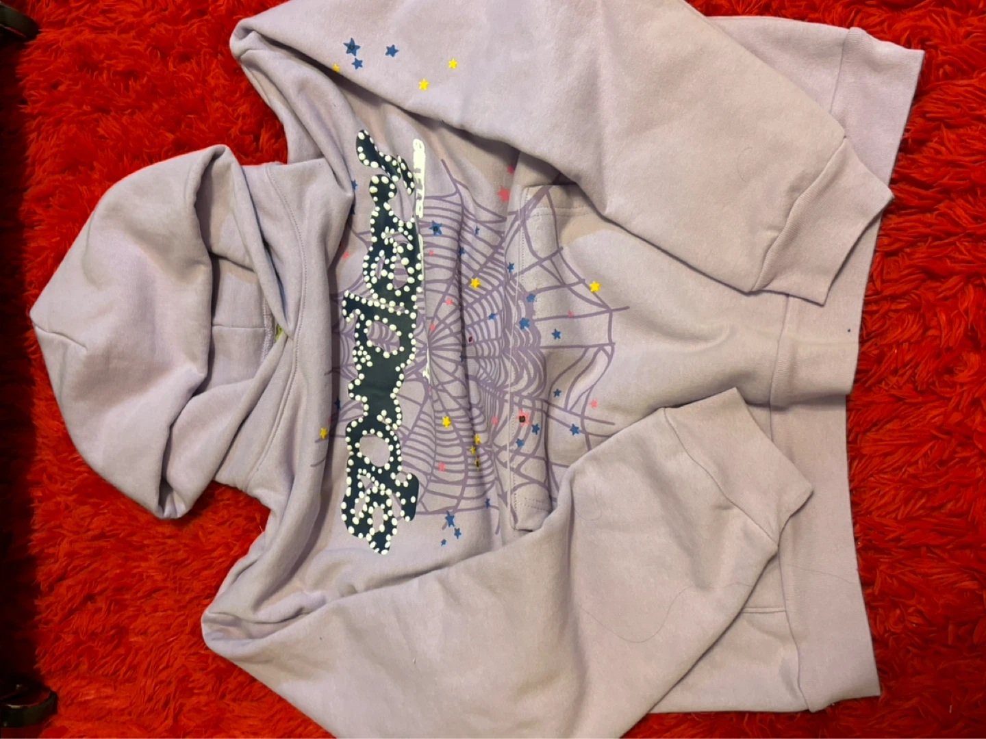 Spider Hoodie Lilac Purple
