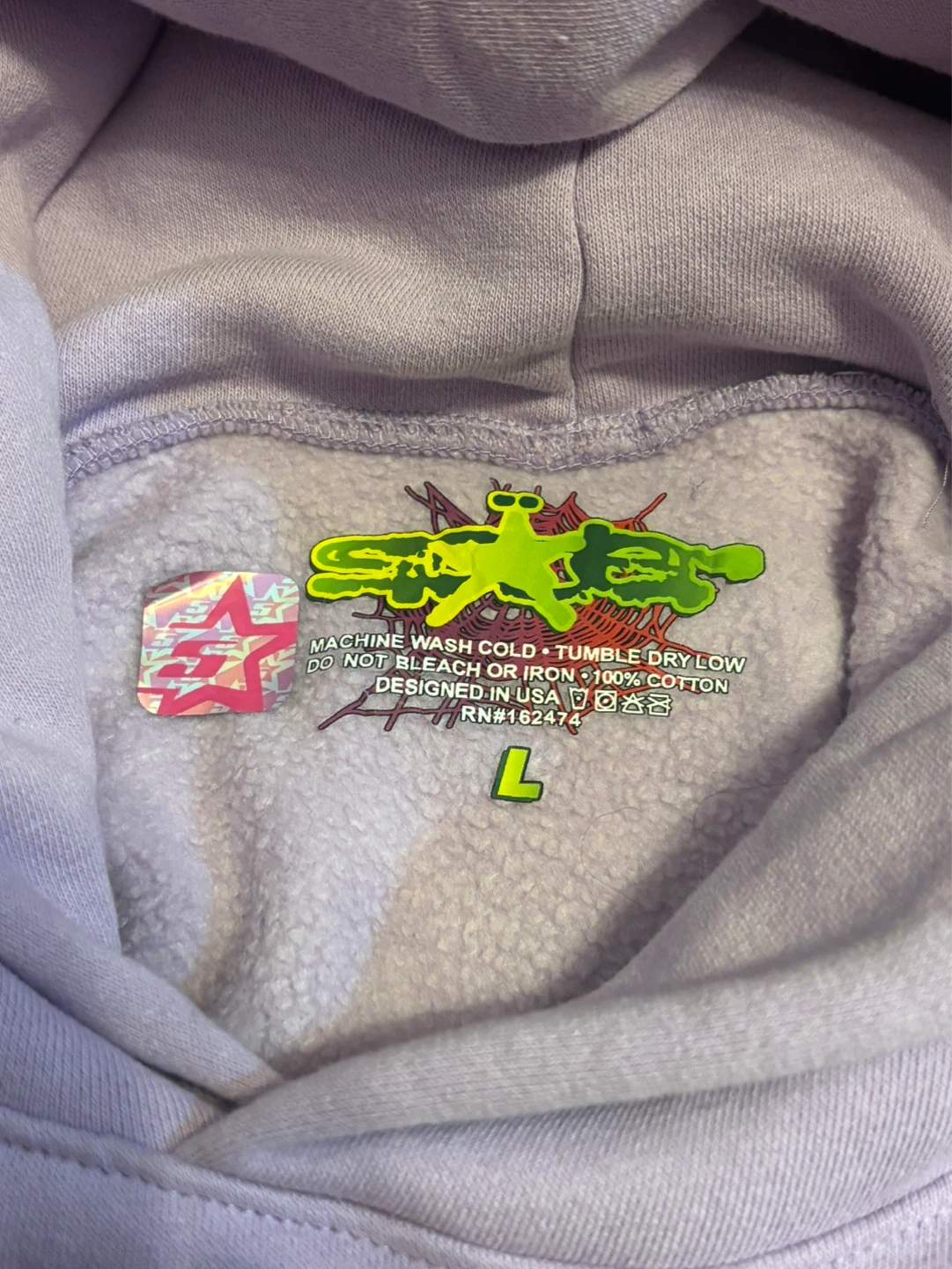 Spider Hoodie Lilac Purple - photo 2
