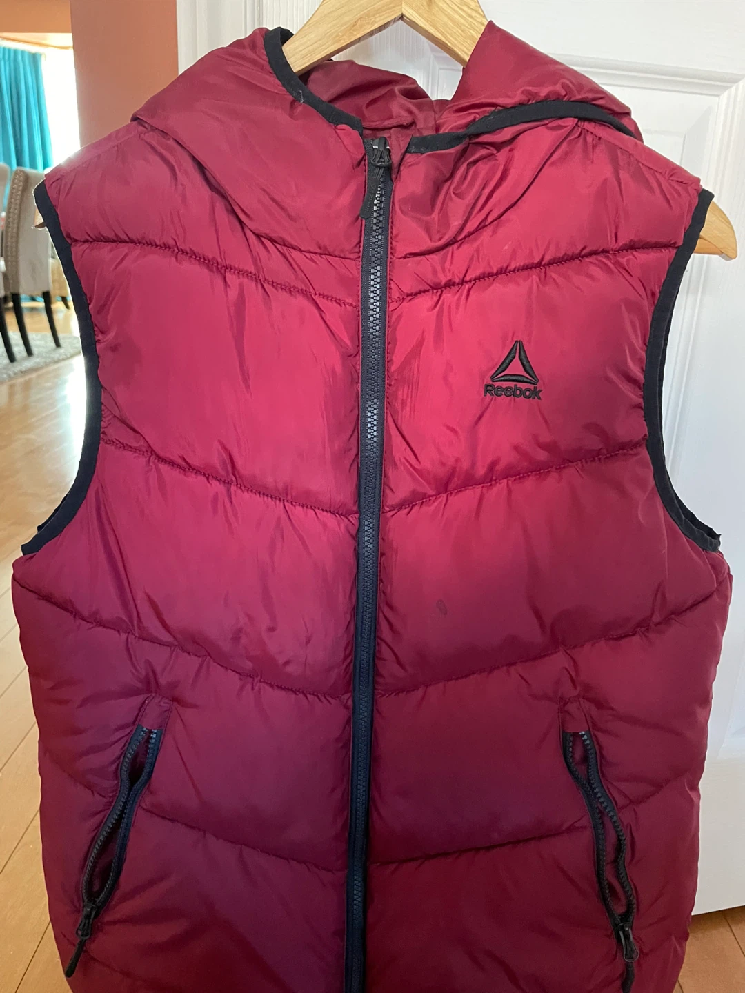 Reebok Puffer Vest - Burgundy