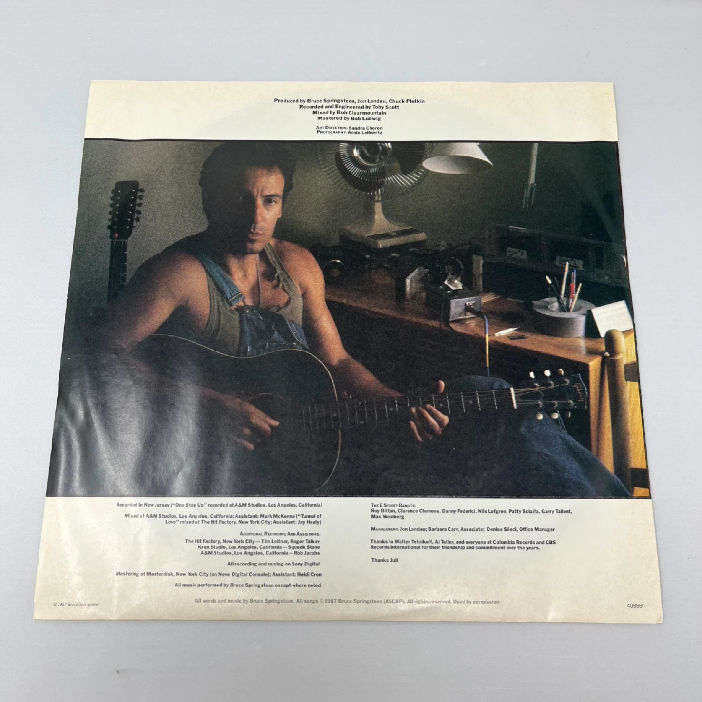 Bruce Springsteen Tunnel of Love Vinyl Record - photo 3