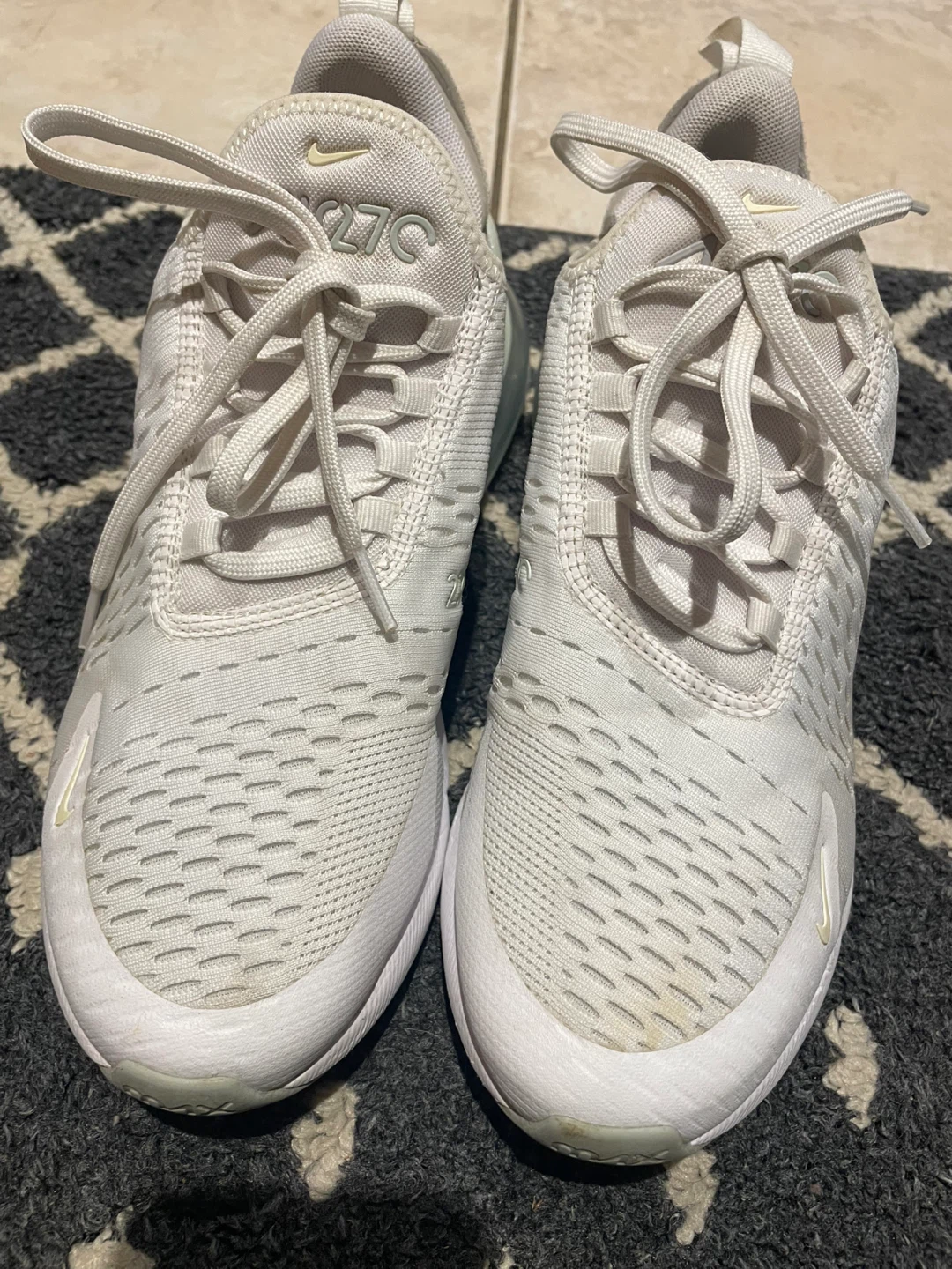 Nike Air Max 270 White Running Shoes