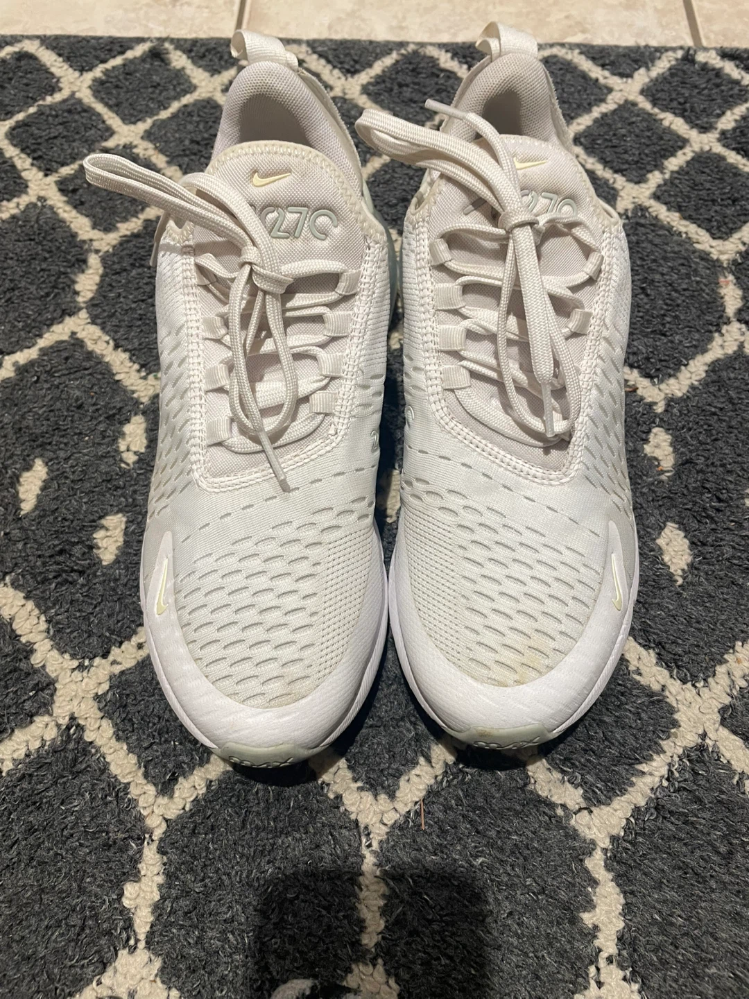Nike Air Max 270 White Running Shoes - photo 2