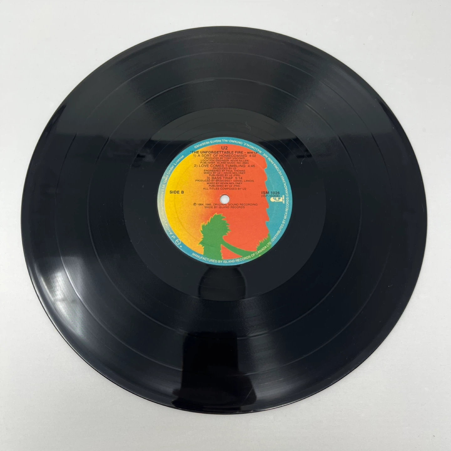 U2 The Unforgettable Fire Vinyl Record - photo 4