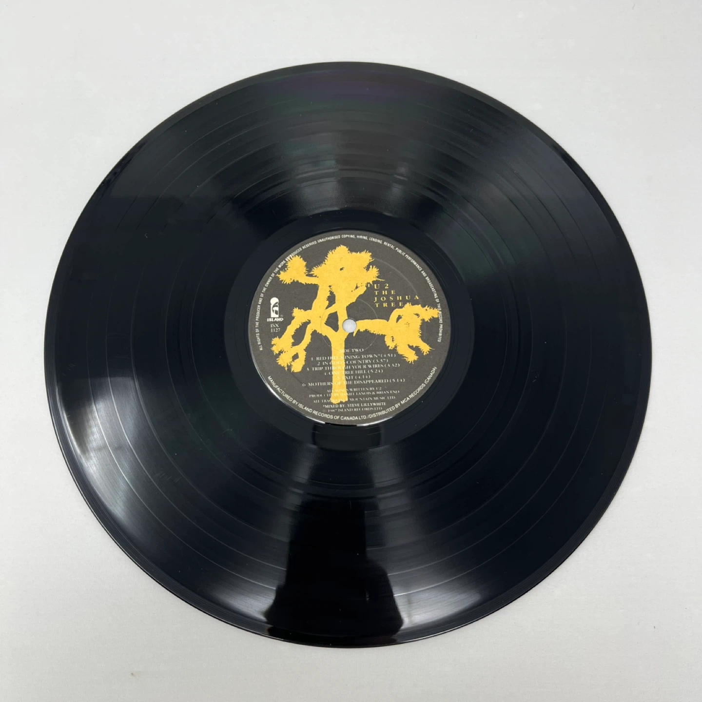 U2 The Joshua Tree Vinyl Record - photo 5