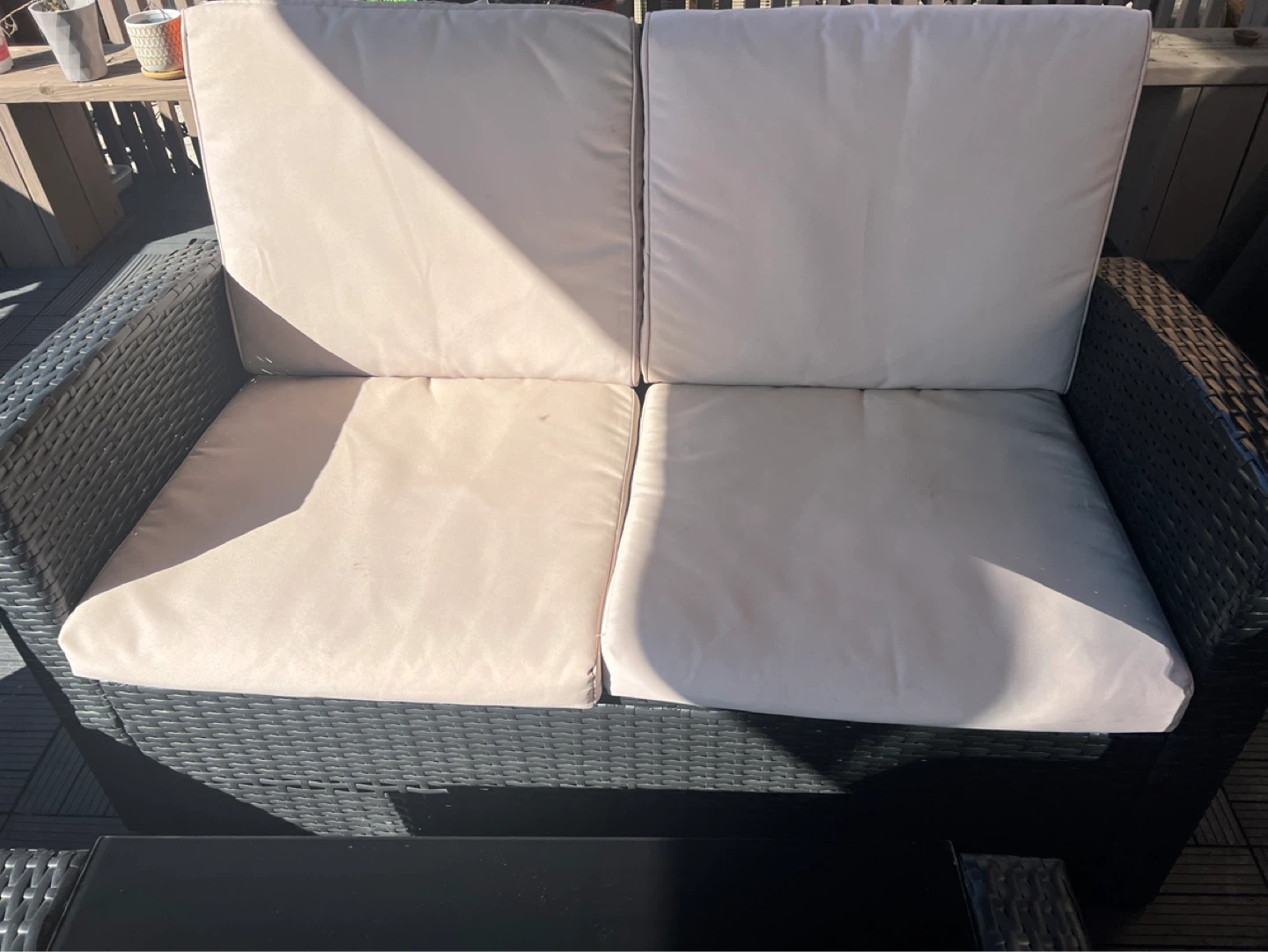 Wicker Outdoor Armchair with Cushions - photo 4