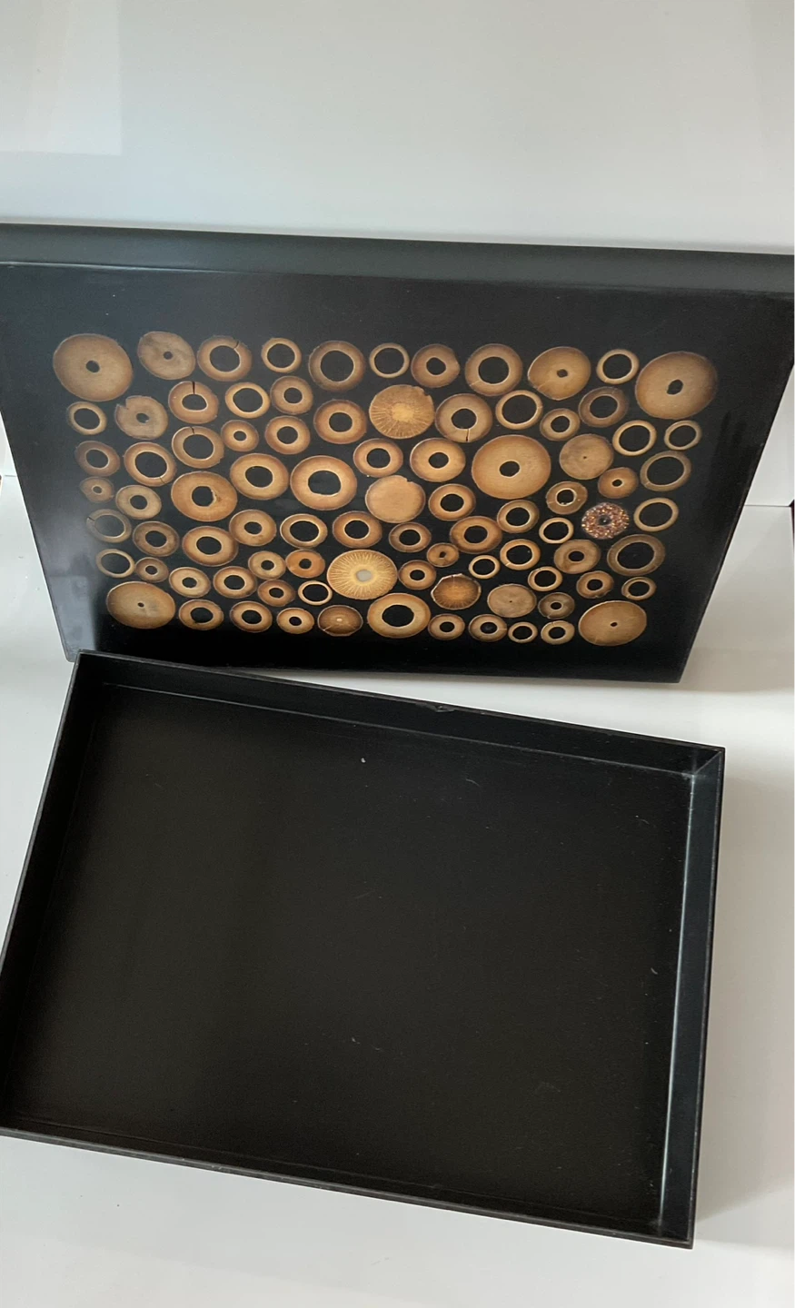 Vintage Storage Box with Unique Wood inlaid Lid - photo 3