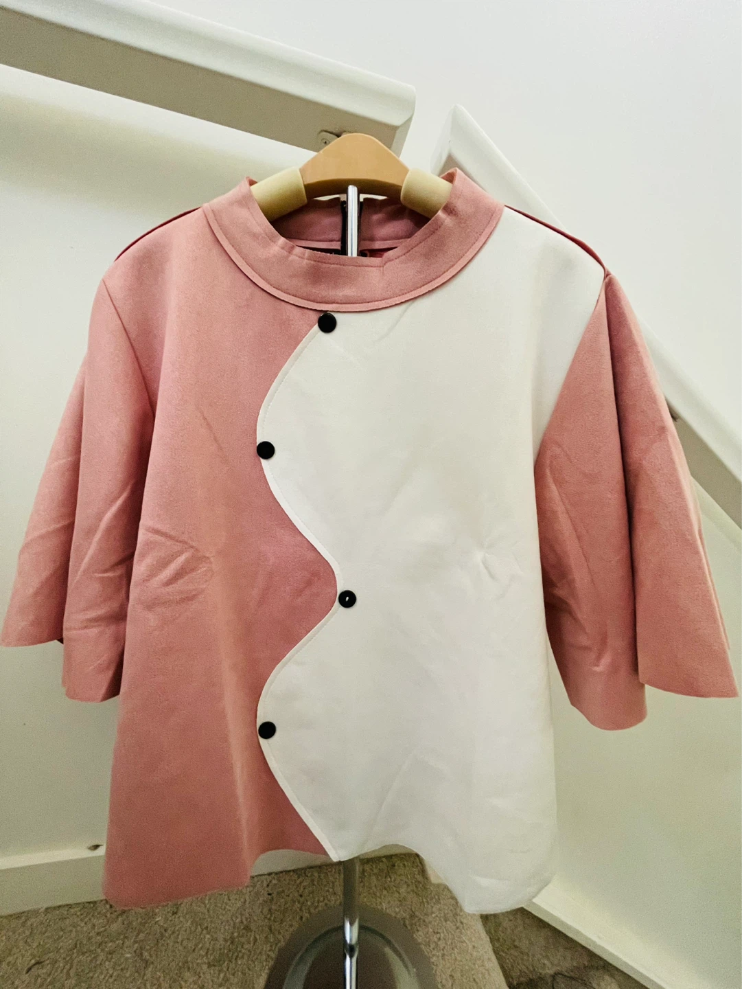 Collar top with back zipper closure - photo 3