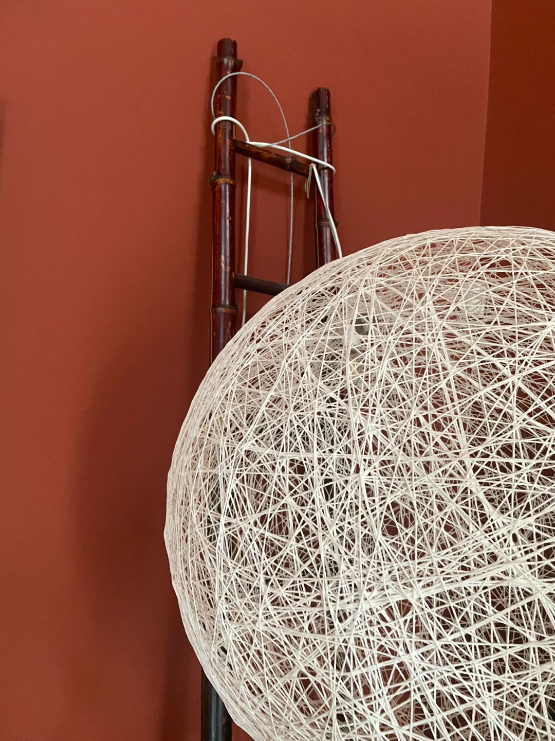 White String Ball Pendant Light Fixture