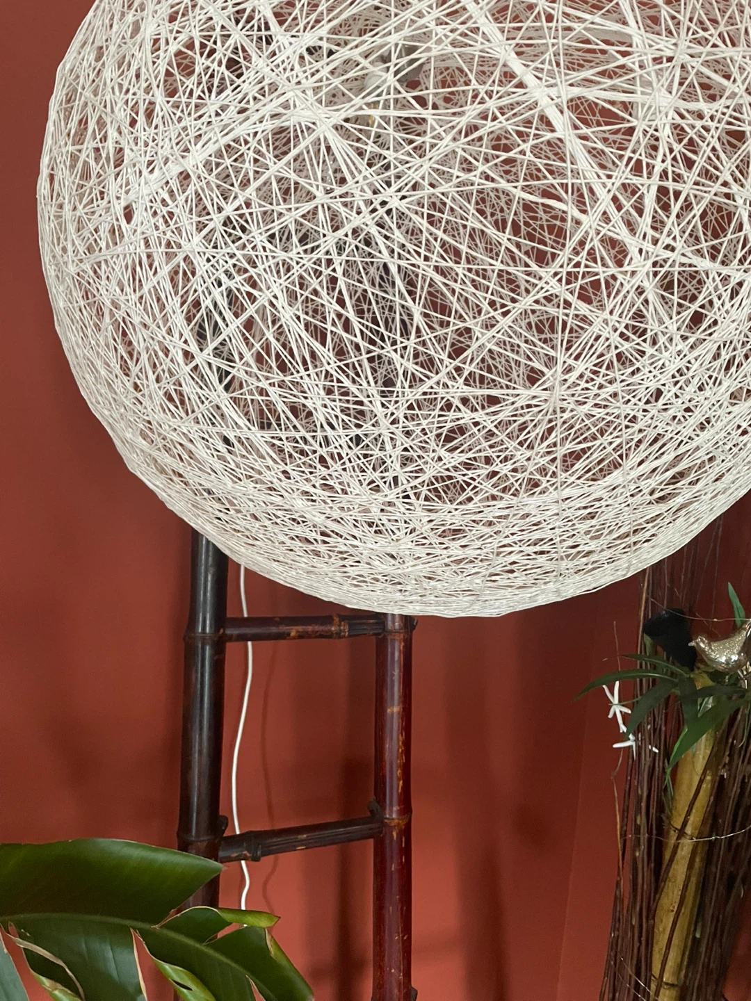 White String Ball Pendant Light Fixture - photo 2