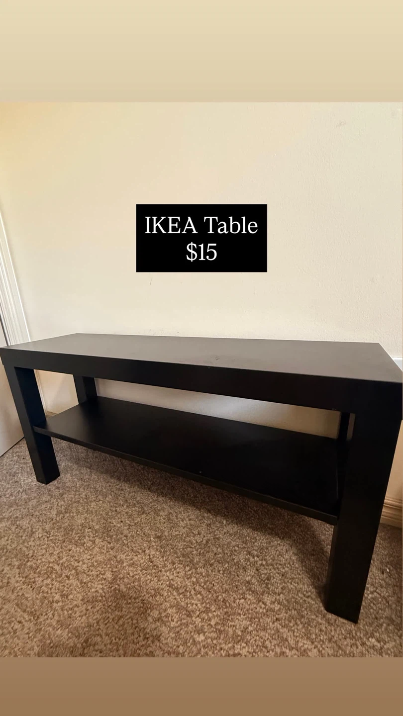 Black IKEA Table