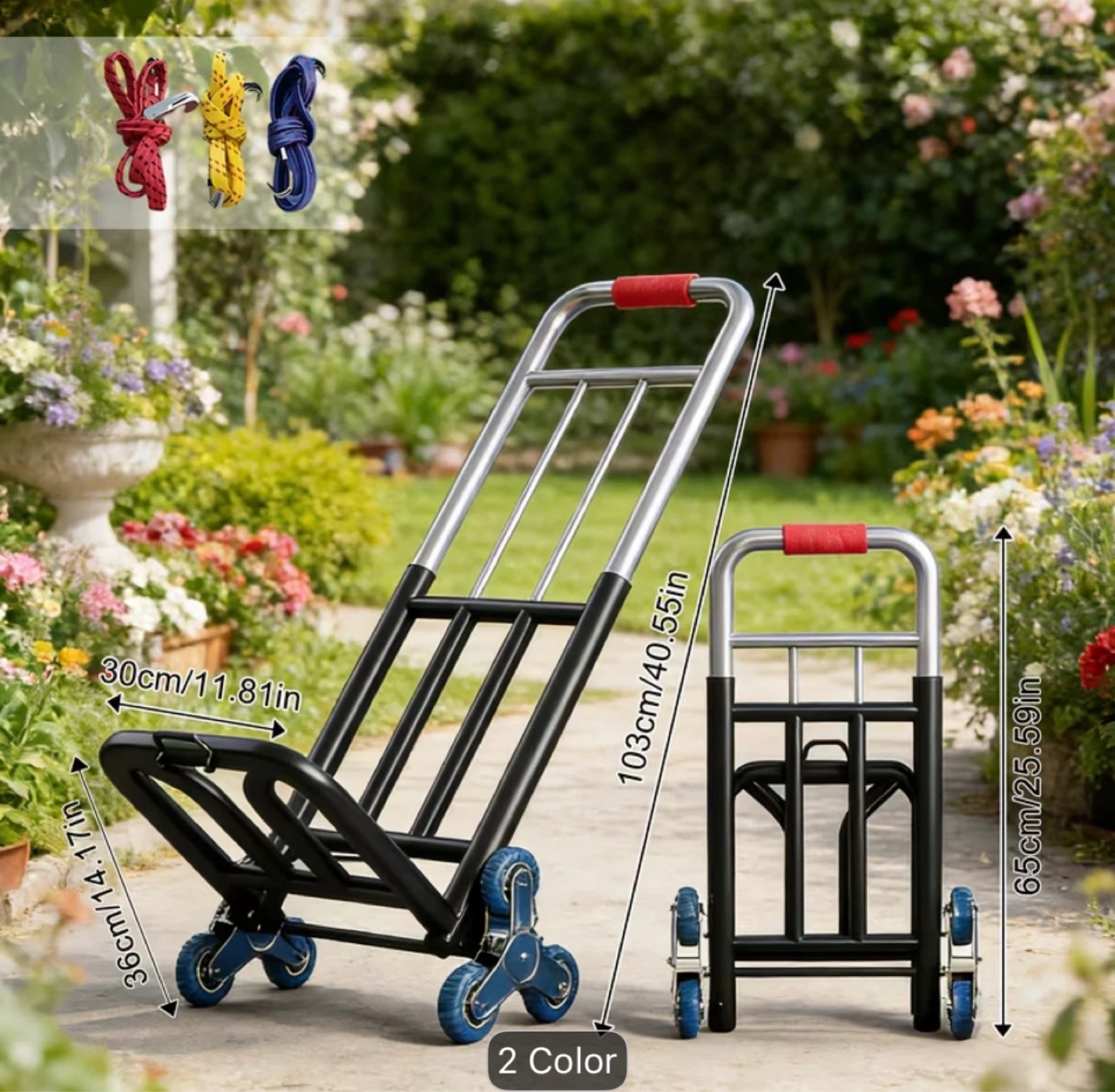 Folding Hand Truck Dolly with 6 Wheels - photo 4