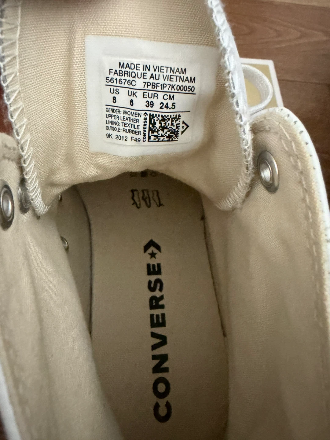 Converse All Star High Top Leather Sneakers White - photo 3