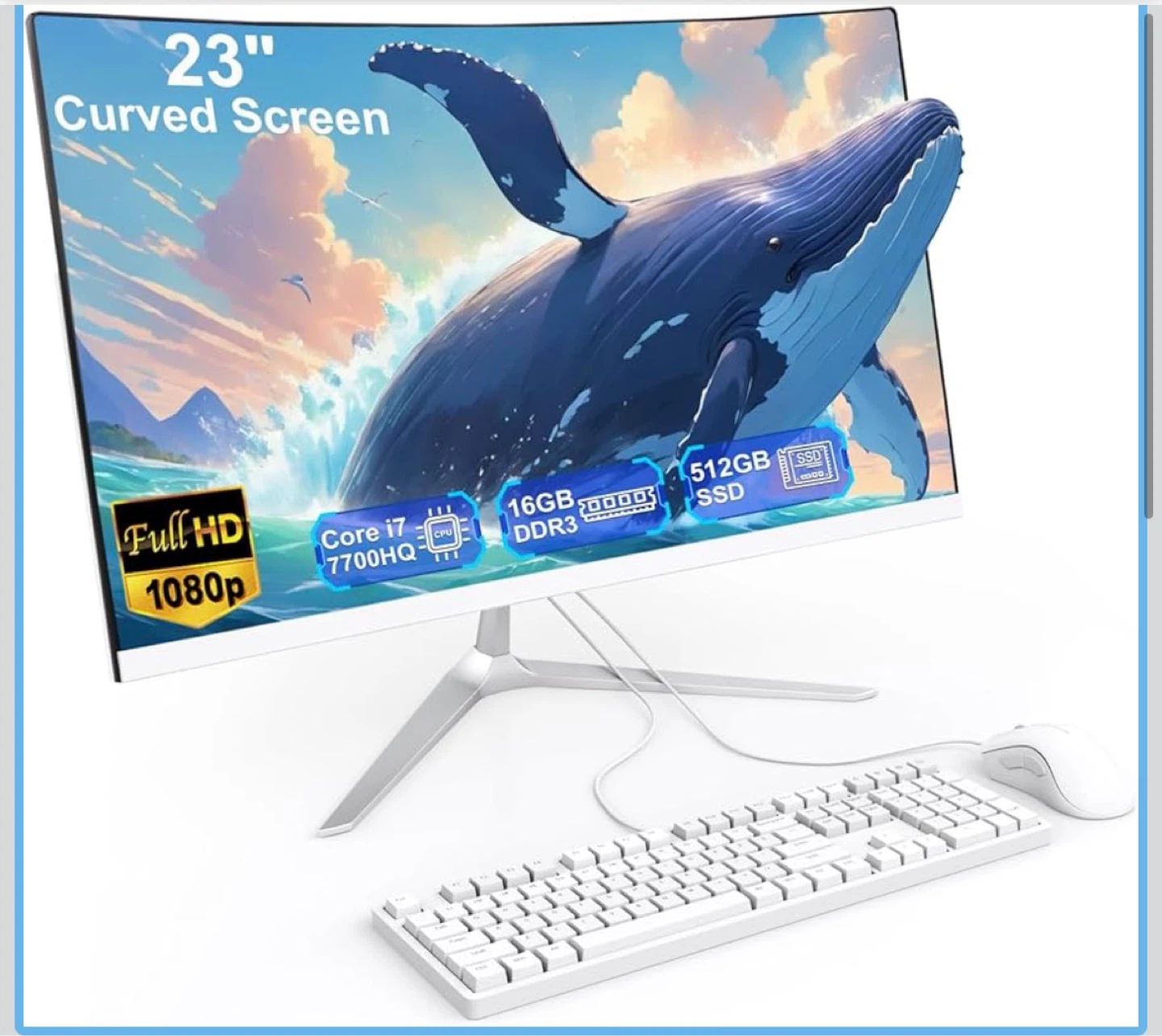 23" Curved Computer