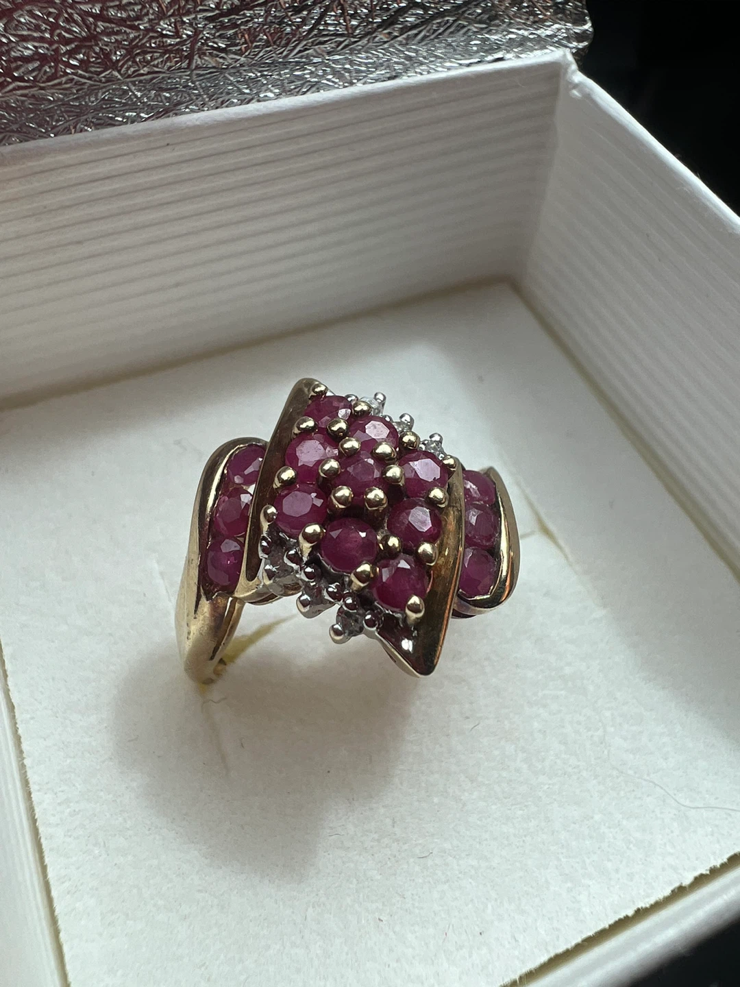 10K Gold Ruby and Diamond Ring - photo 2